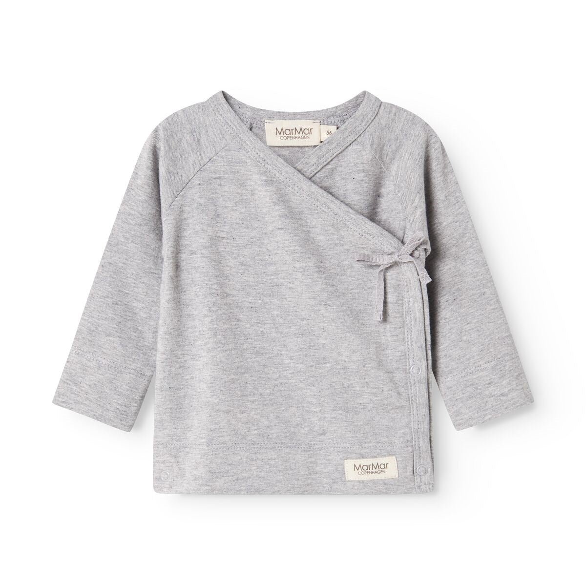 MarMar Modal New Born Light Grey Melange Tut Omlott LS Blus