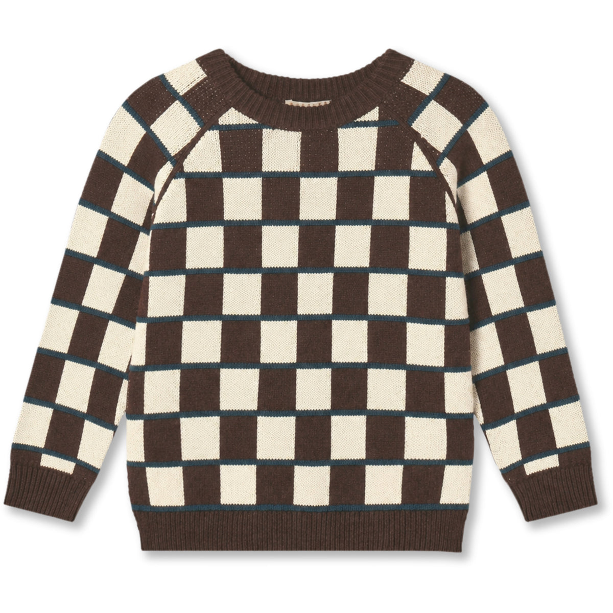 Fliink Sandshell / Coffee Bean Nova Check Pullover