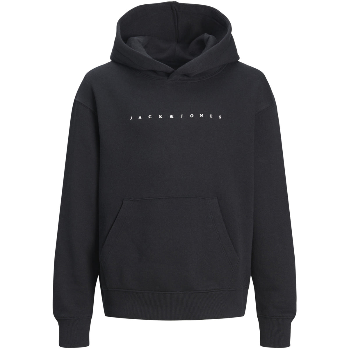Jack & Jones Black Loose Jjestar Jj Sweat Huva Noos Jnr