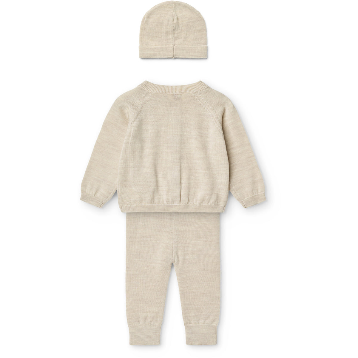 COPENHAGEN COLORS Pale Cream Melange Classic Merino Baby Sett