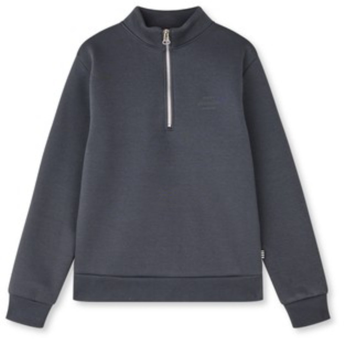 Mads Nørgaard Asphalt Mix Sweat N Crewie Half Zip Sweatshirt
