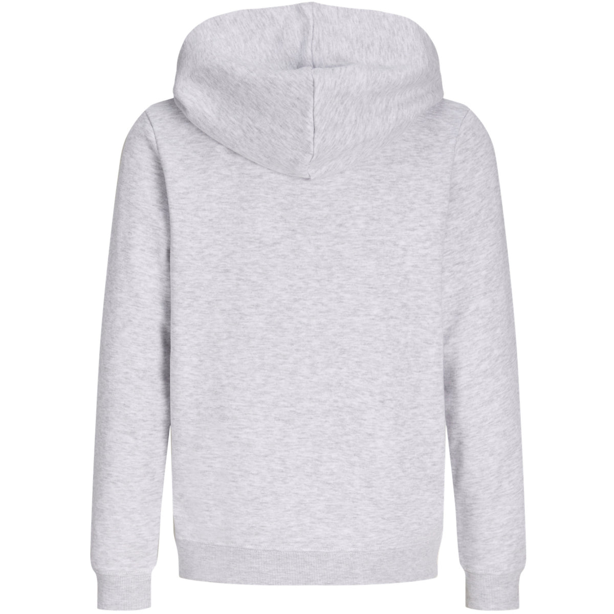 Jack & Jones White Melange Jjaero Sweat Zip Huva Jnr