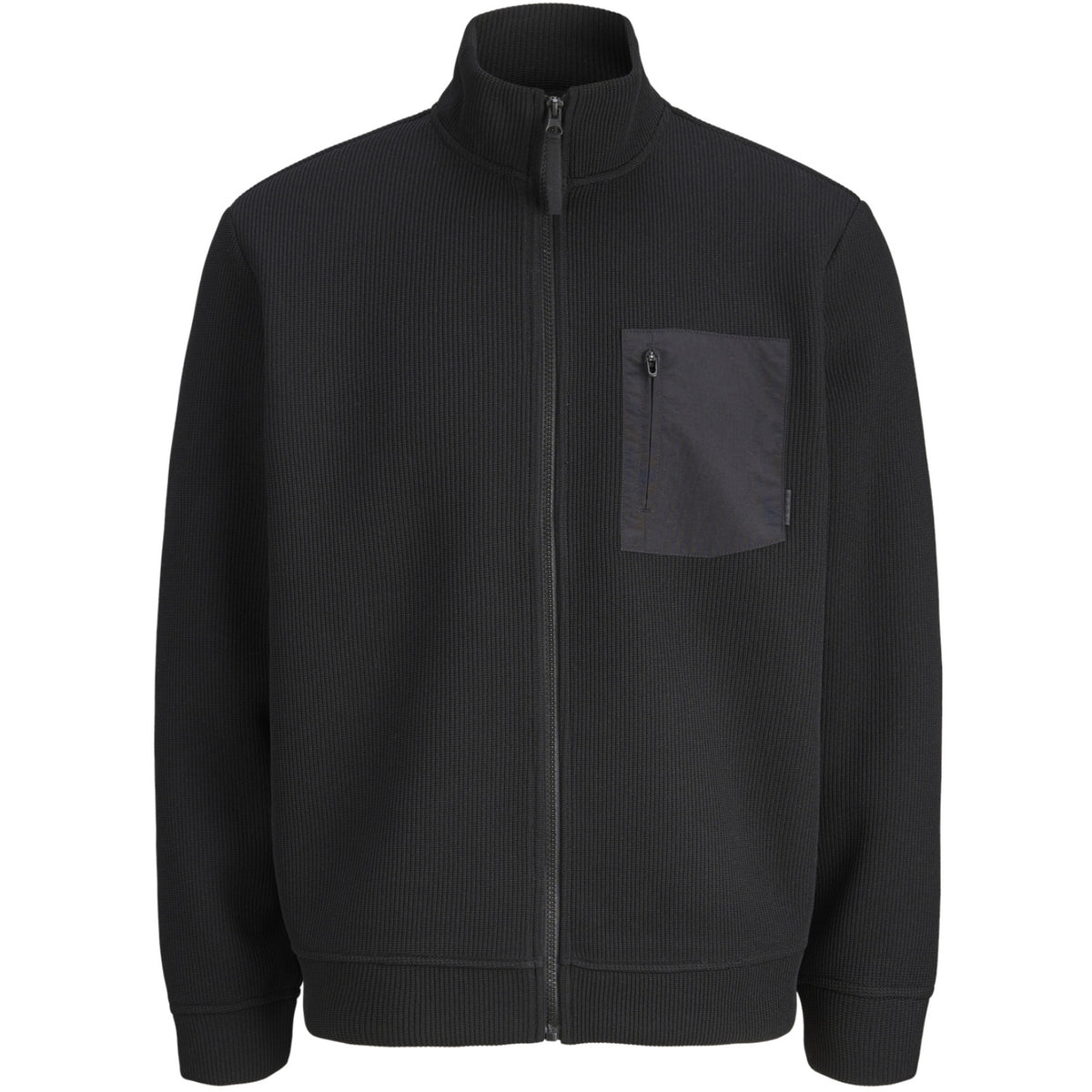 Jack & Jones Black Jcofusion Stickad Lomme Full Zip Jnr
