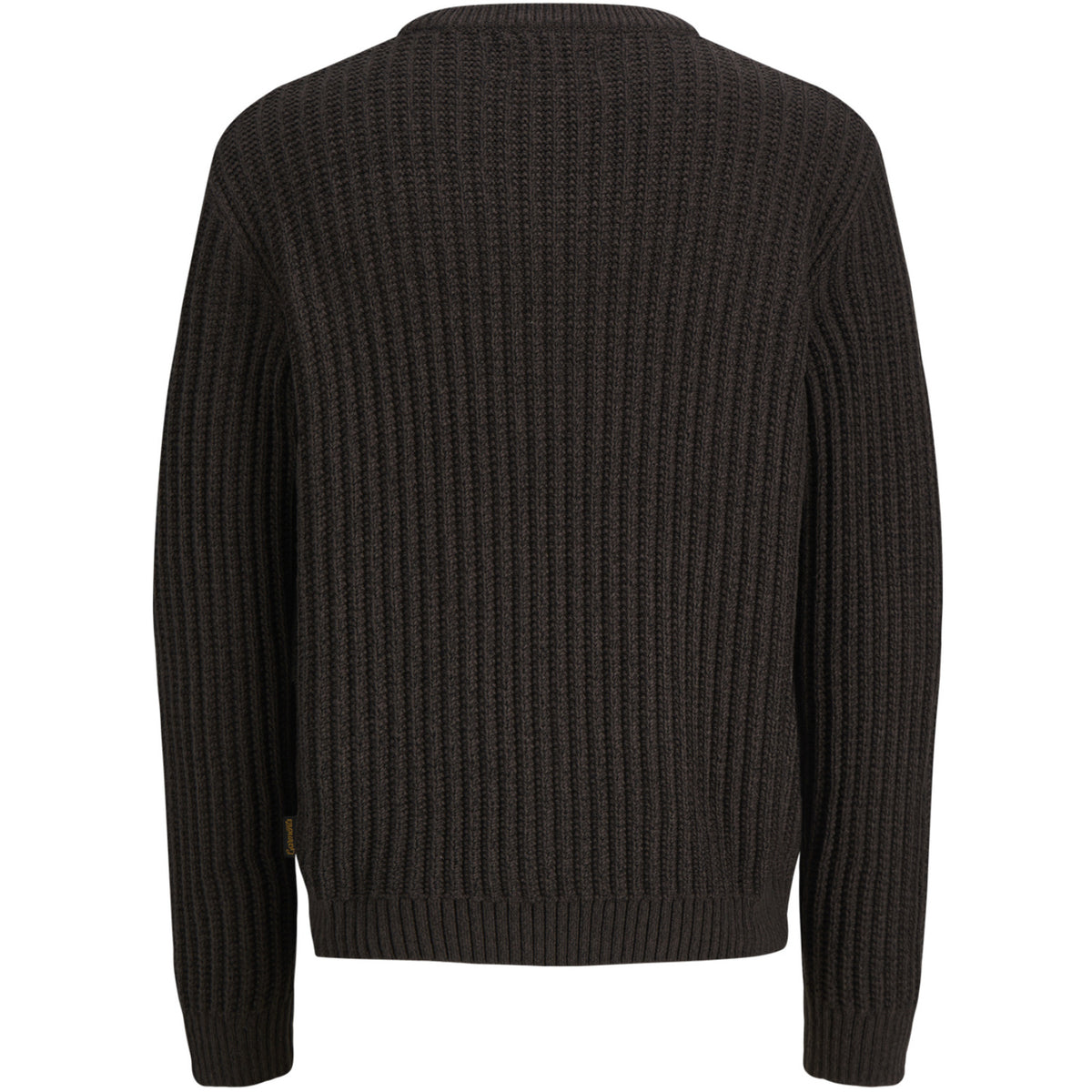 Jack & Jones Mulch Twisted Black Jjjaxon Stickad Crew Neck Jnr