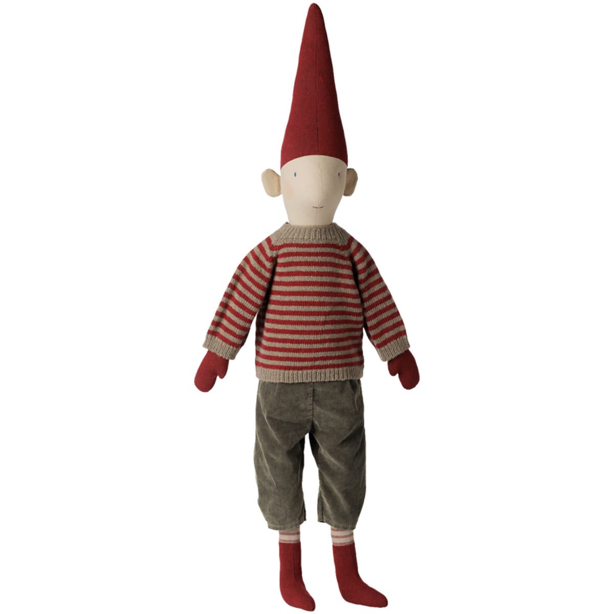 Maileg Pixy, Str. 5 - Dreng - Stribet Stickad Sweater