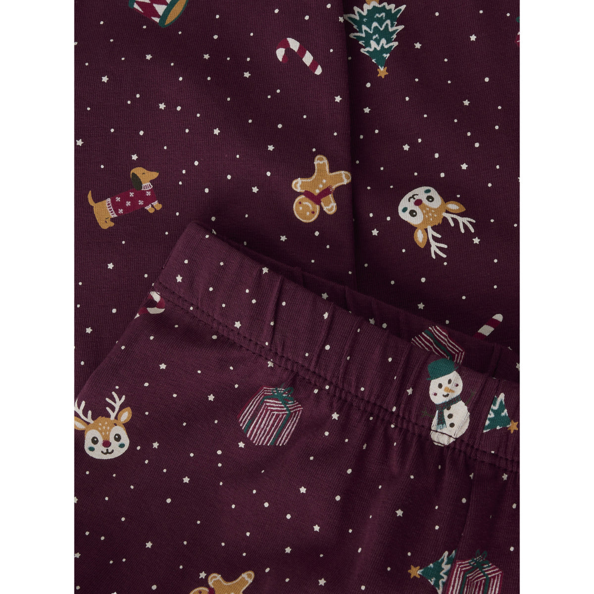 Name It Burgundy Christmas Nmnvismas Ls Nattkläder
