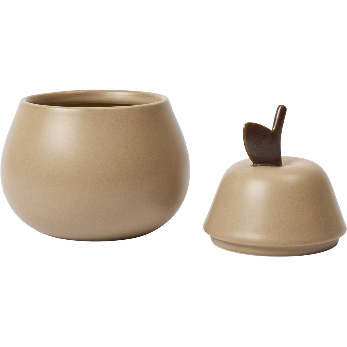 Ferm Living Cashmere Pear Ceramic Container D9.5