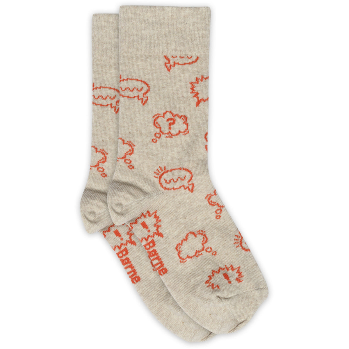 Mp Danmark x Børns Vilkår Beige Melange Phone Socks - 2-pack
