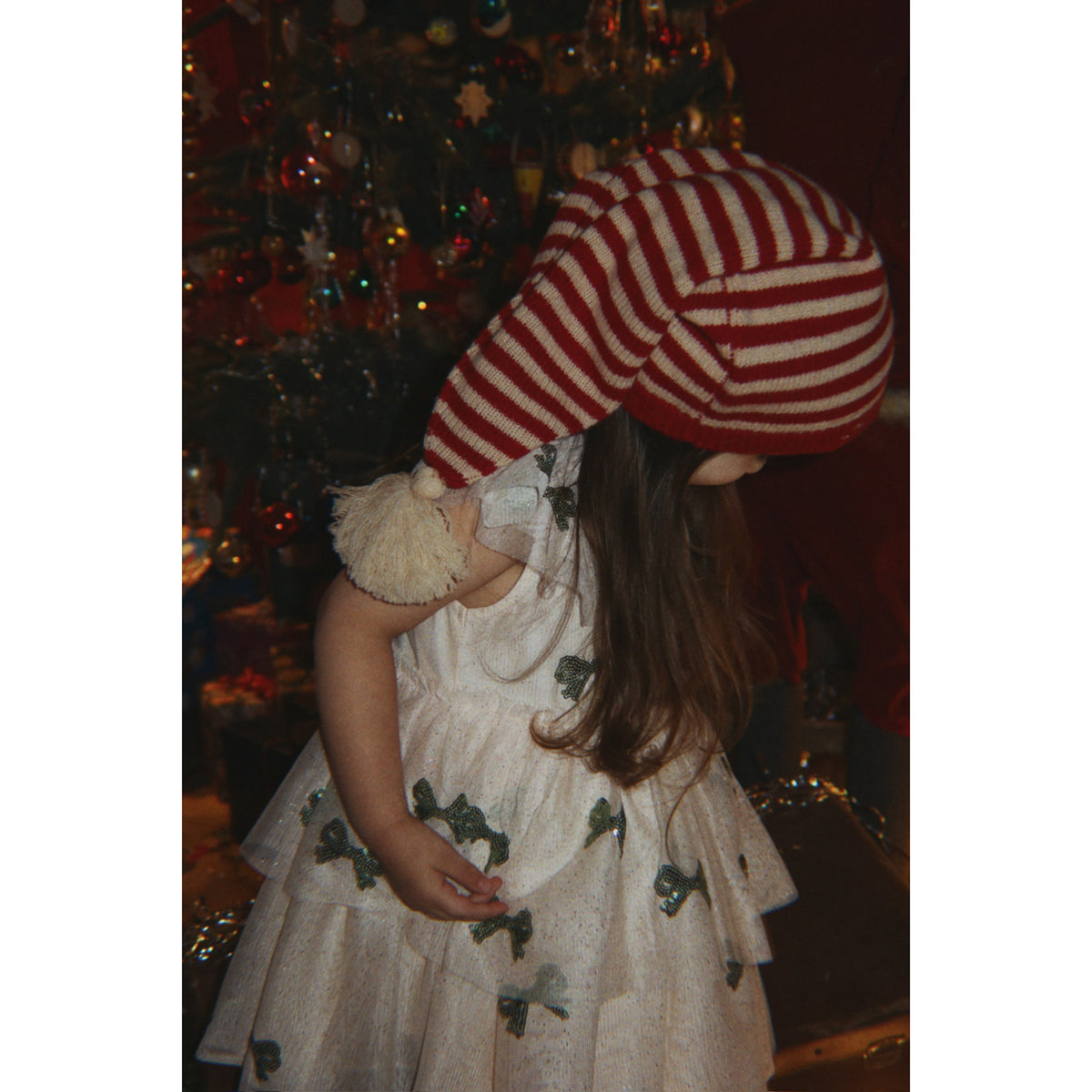 Konges Sløjd Christmas Stripe Christmas Stickad Mössa
