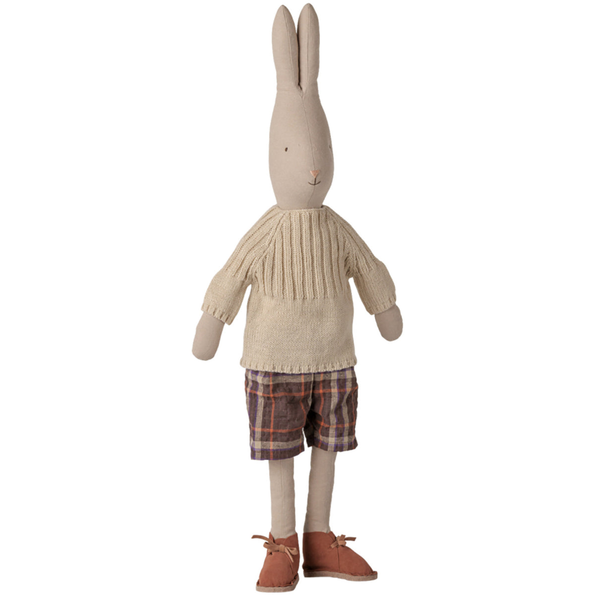 Maileg Hare, Str. 4 - Klassisk - Byxor Og Stickad Sweater