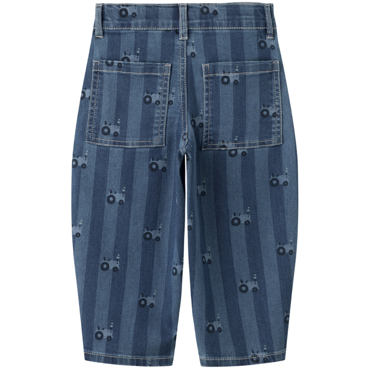 Name It Medium Blue Denim Tractor Nmmben Barrel Jeans 6699-Qn
