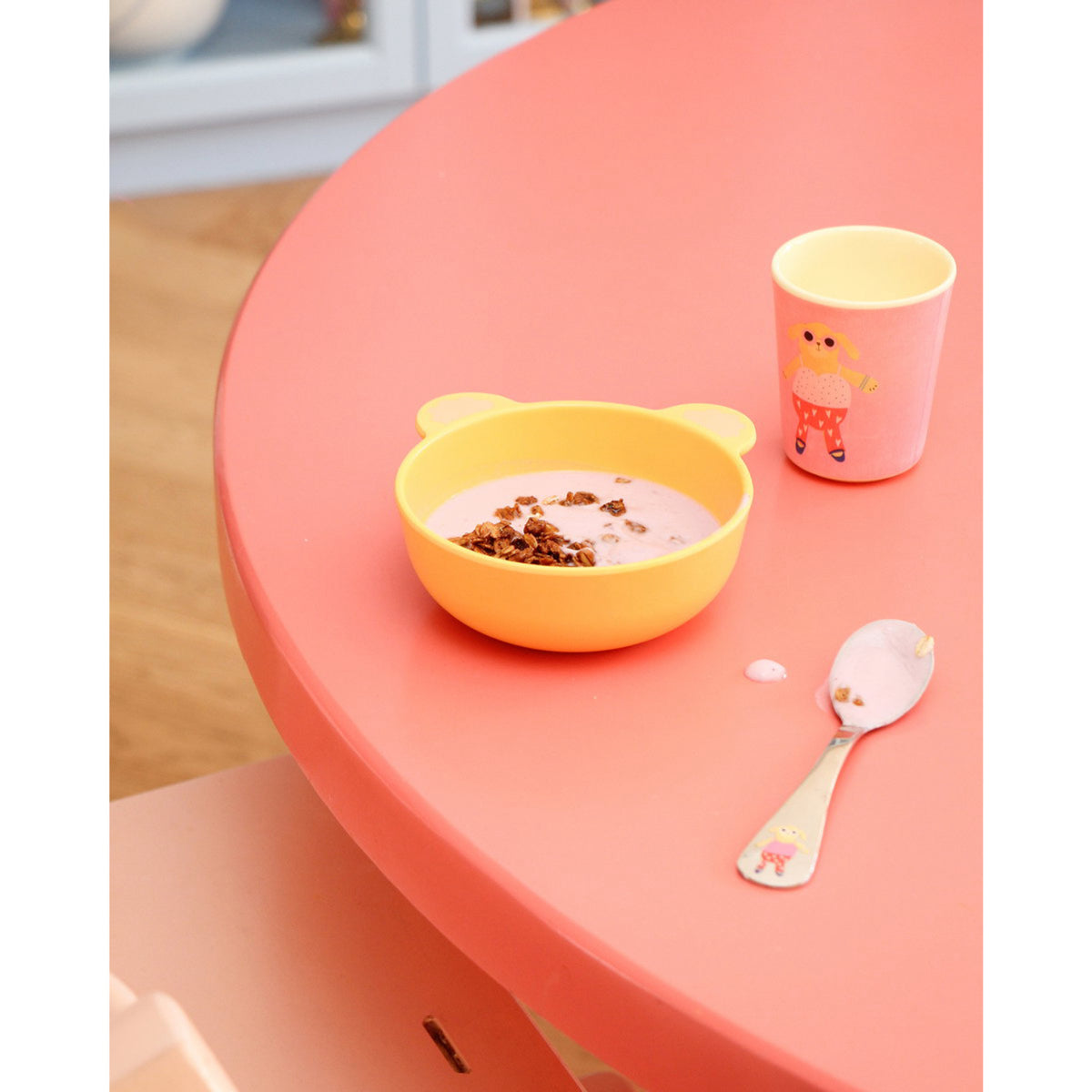 Rice Rustfrit Stål Kids Bestick Sett Med Enhjørning And Dog Print