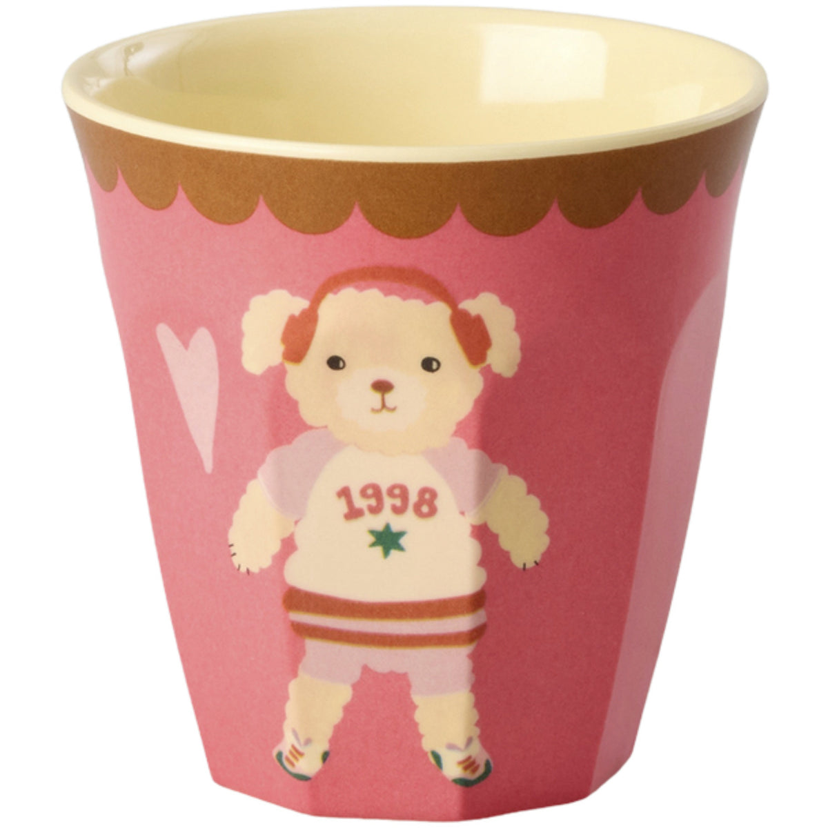 Rice Melamin Kids Kopp Med Pink Musik Band Print - Small - 6 Pack - 160 Ml