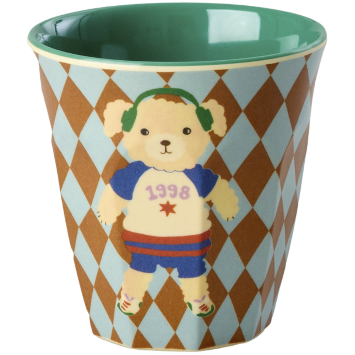 Rice Melamin Kids Kopp Med Blue Musik Band Print - Small - 6 Pack - 160 Ml