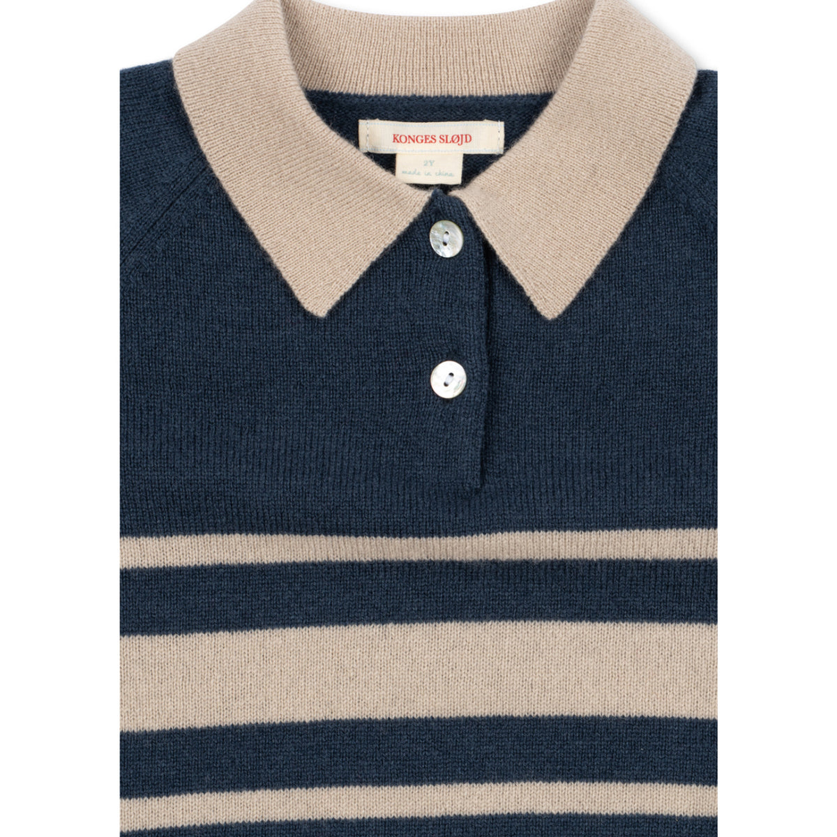 Konges Sløjd Dark Blue Stripe Basi Pikétröja