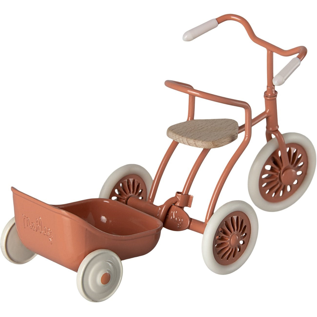 Maileg Tricycle Hanger, Mouse - Coral