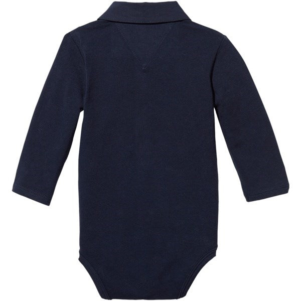 Tommy Hilfiger Baby Boy Poplin Body L/S Black Iris