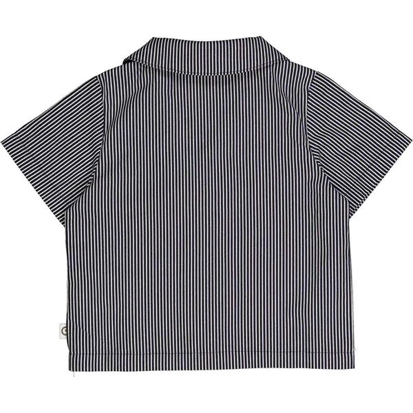 Müsli Balsam Cream/Night Blue Poplin Stripe Skjorta