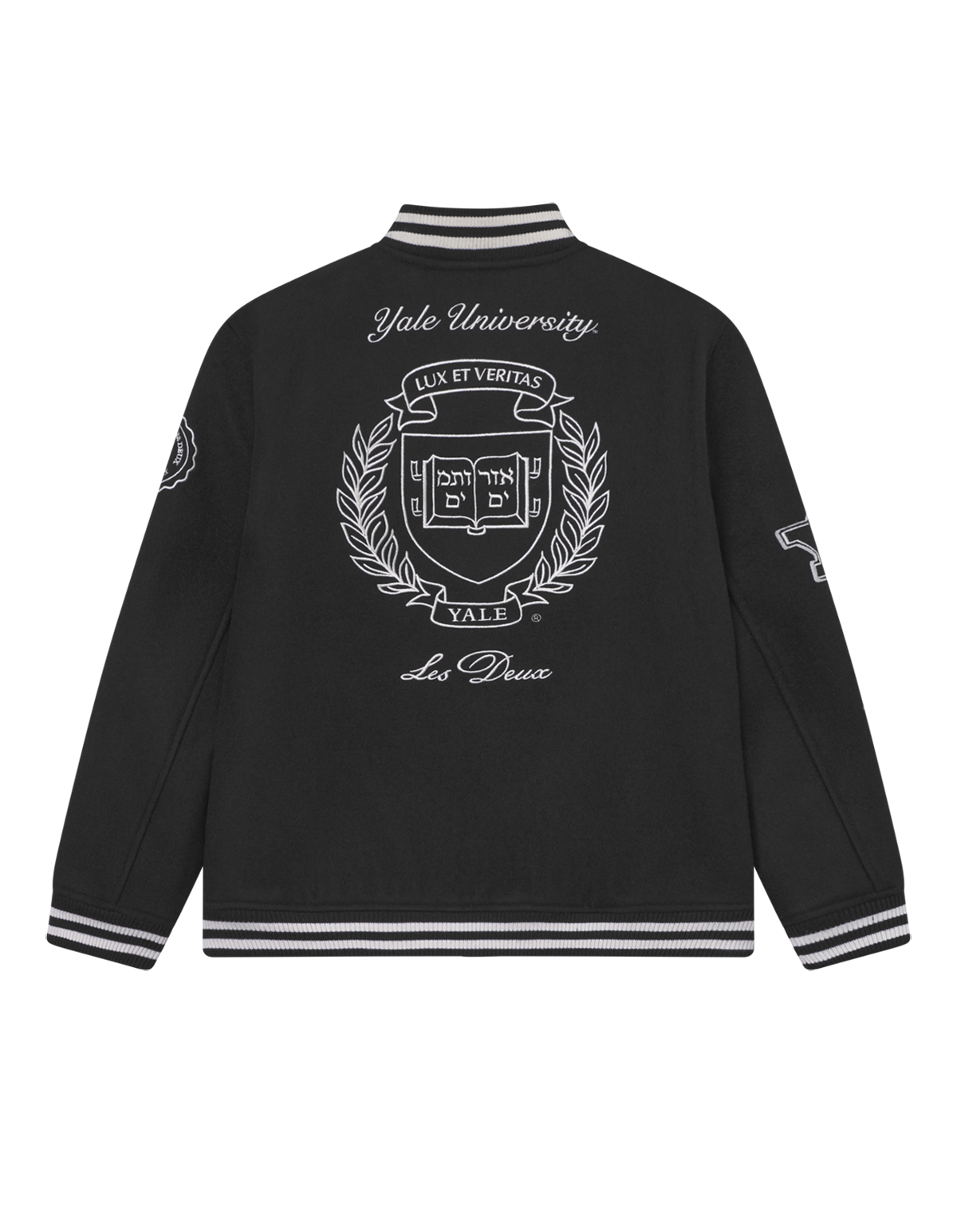 Les Deux Kids Black/Black Yale Ull Varsity Jacka KIDS