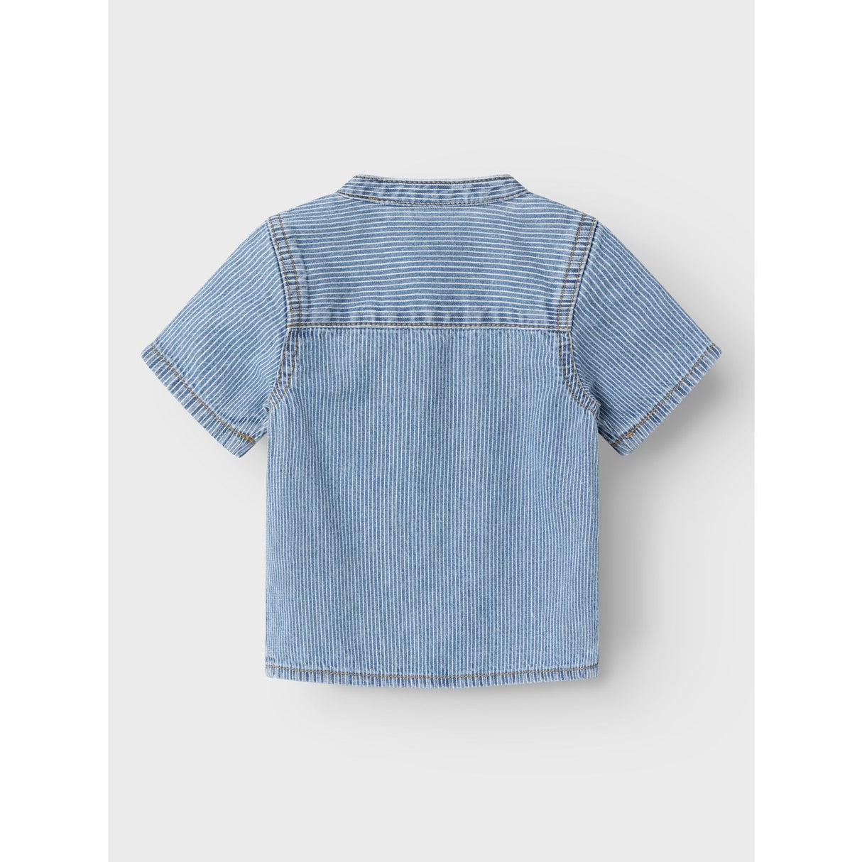 Name It Light Blue Denim Leo Stripe Denim Skjorta