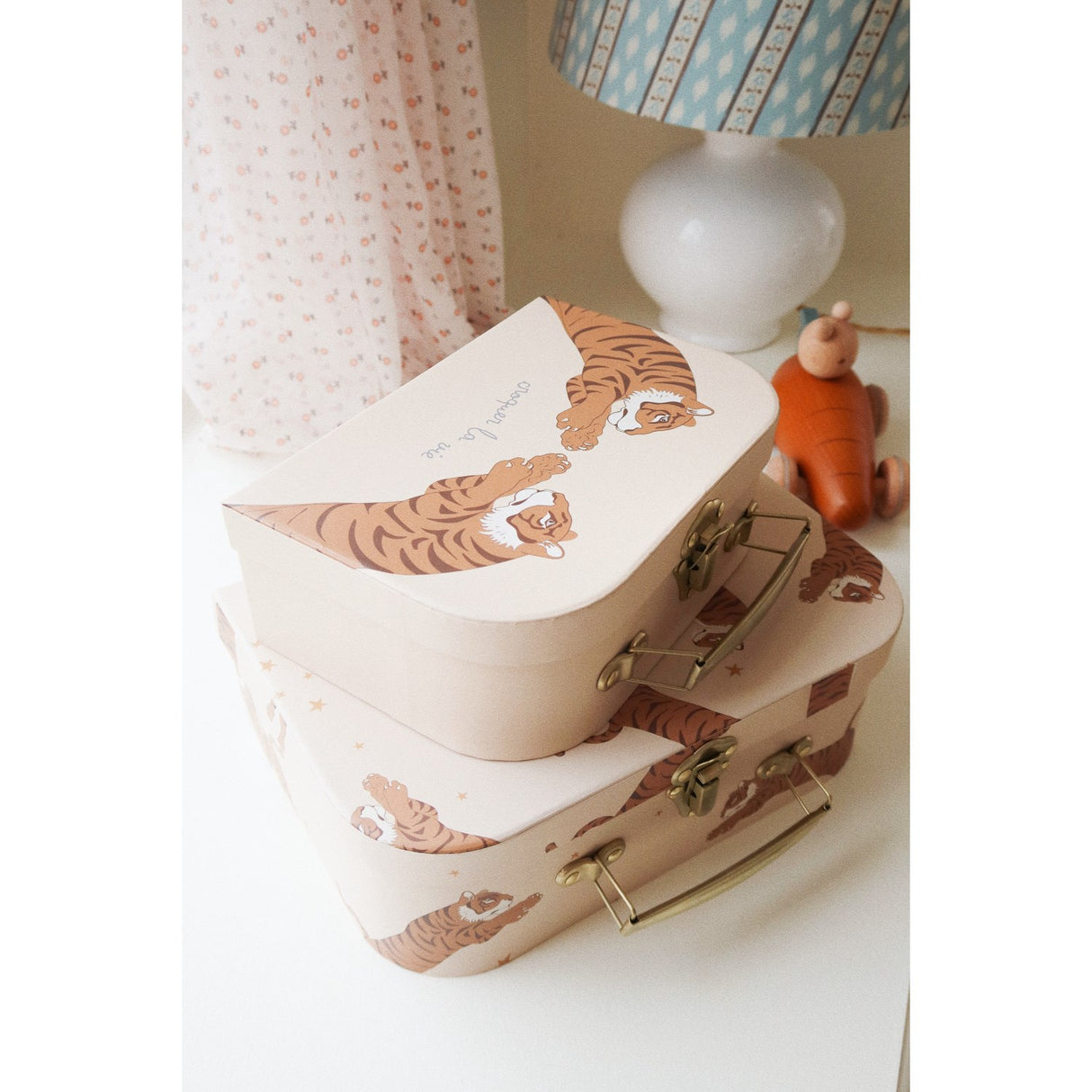 Konges Sløjd 2-Pack Resväska Tiger Sand