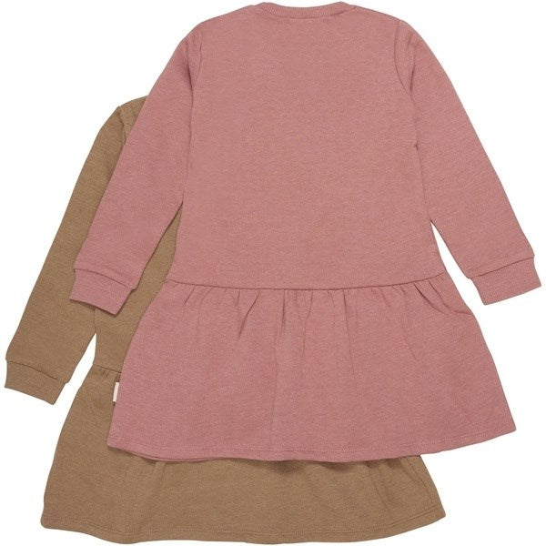 Minymo Canyon Rose Sweat Klänning 2-pack