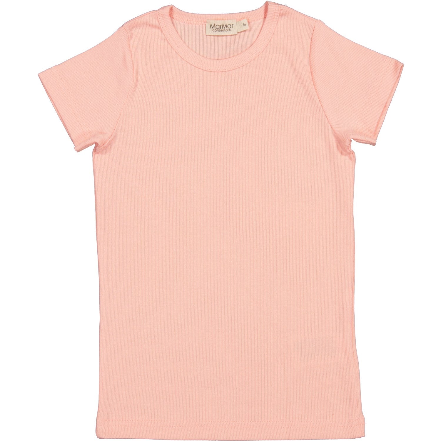 MarMar Modal Fine Rib Soft Coral Tago T-shirt