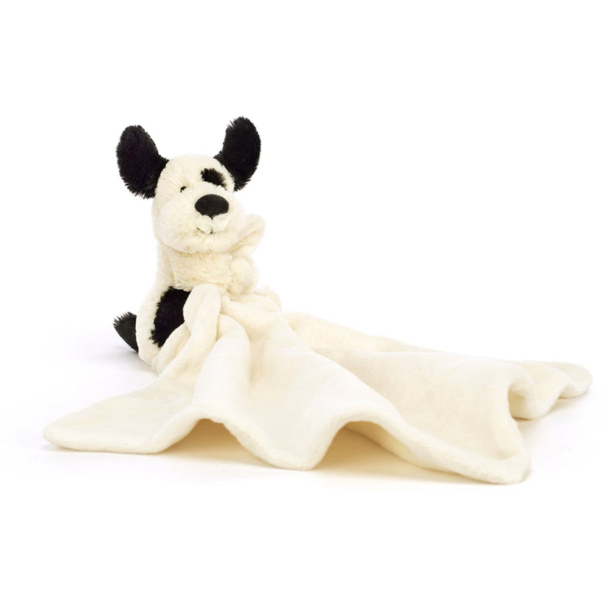 Jellycat Bashful Svart & Grädde Valp Napp