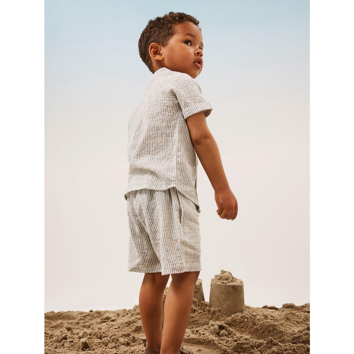 Name It Dark Sapphire/Jet Stream Fedenis Skjorta