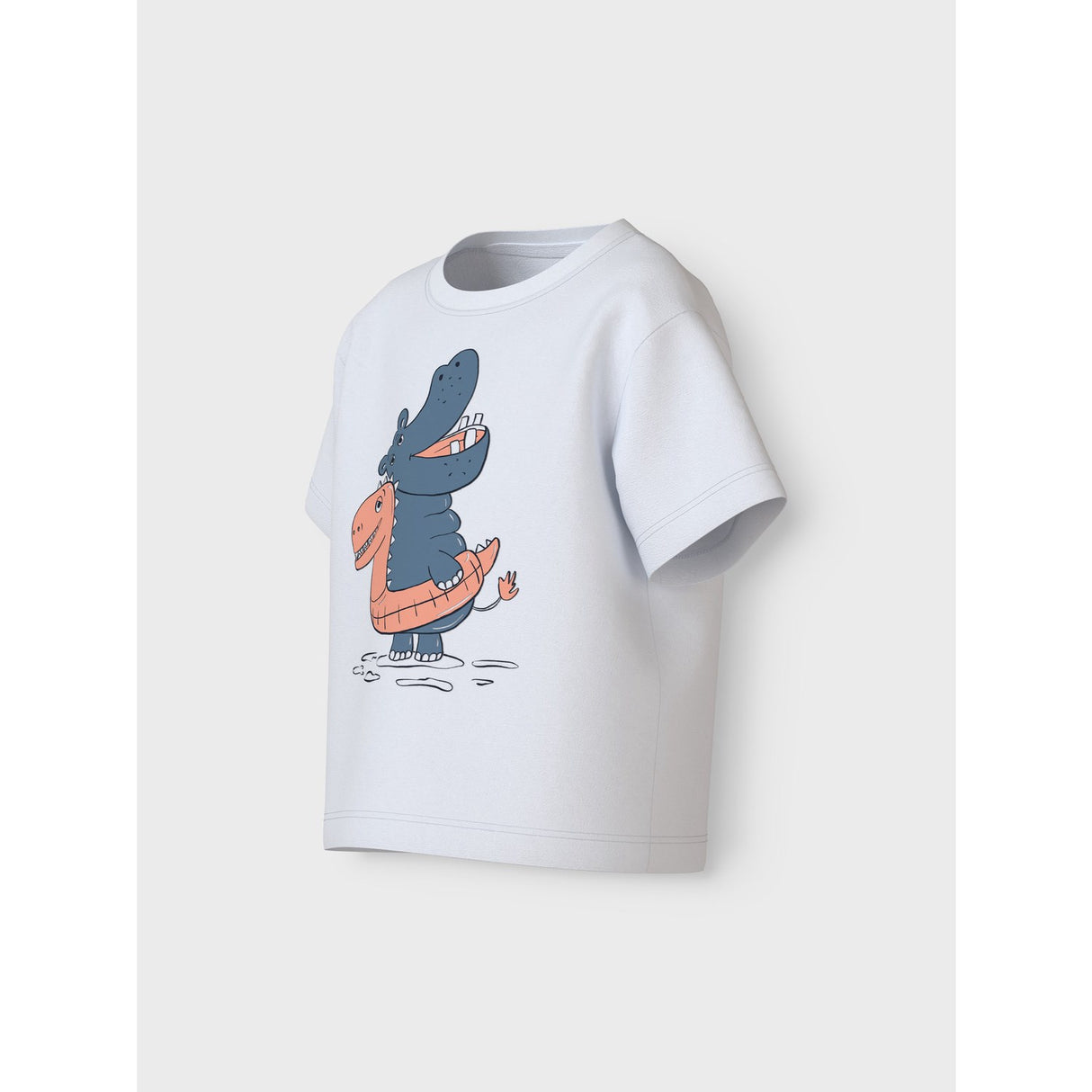 Name It Bright White Hippo Vagno Lösa T-Shirt