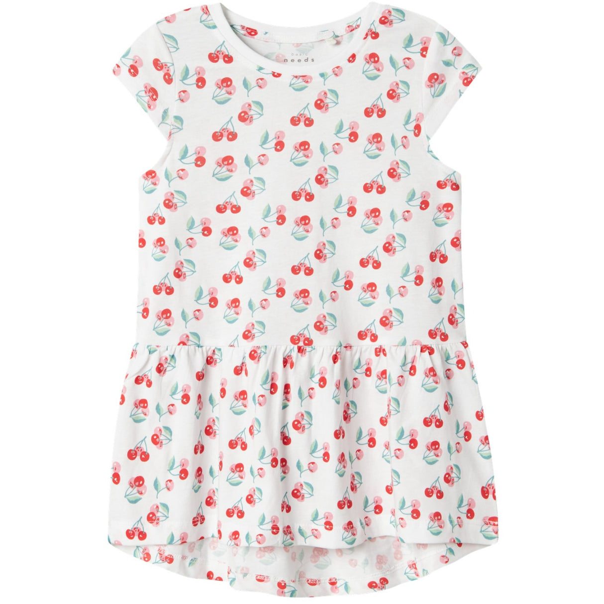 Name It Bright White Cherries Vigga Klänning Noos