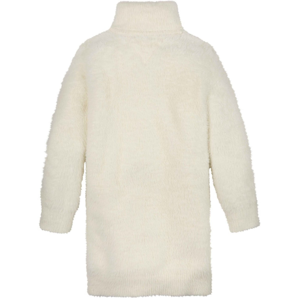 Tommy Hilfiger Ivory Petal Turtleneck Fluffy Sweat Klänning
