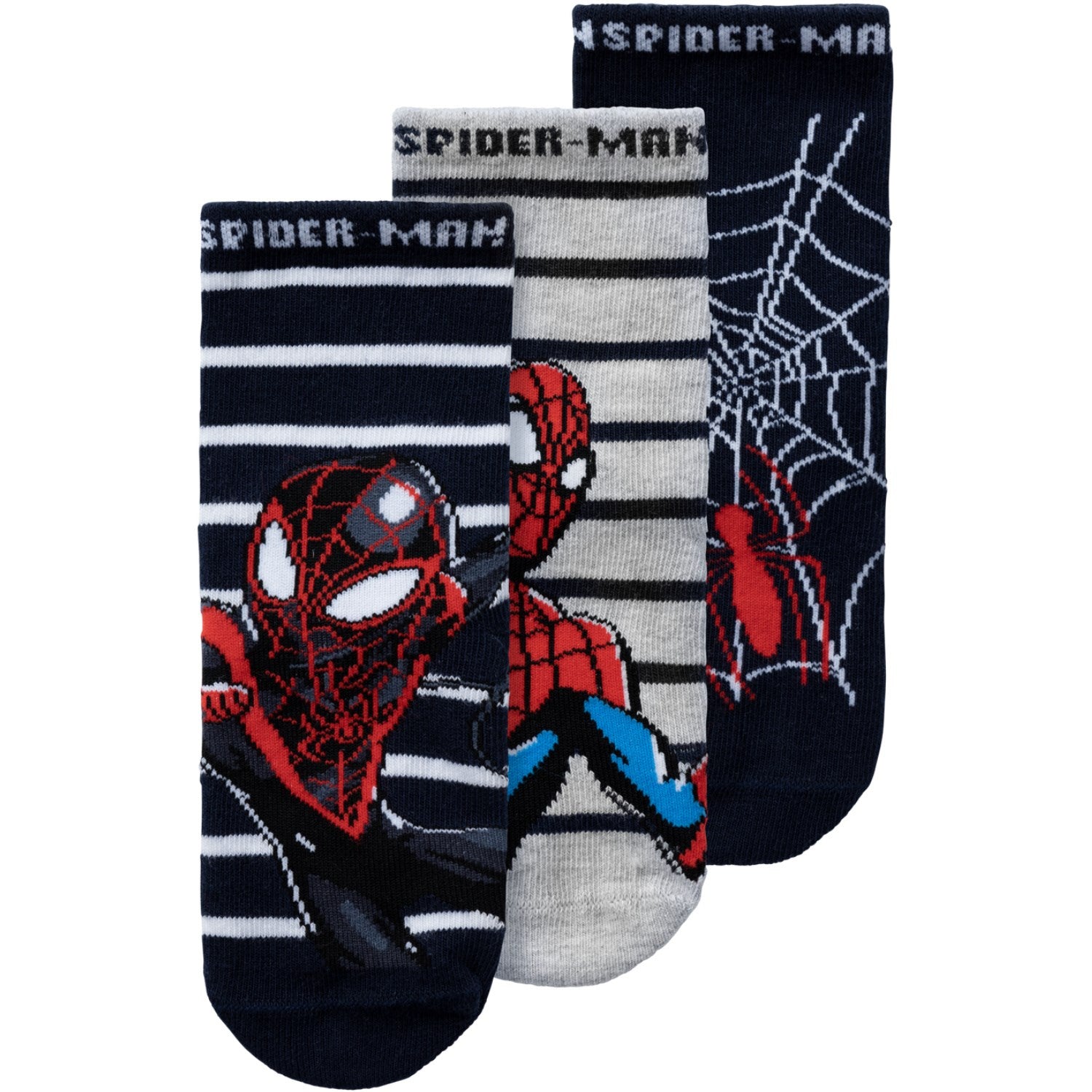 Name It Dark Sapphire Muksi Spiderman Strumpor 3-pack