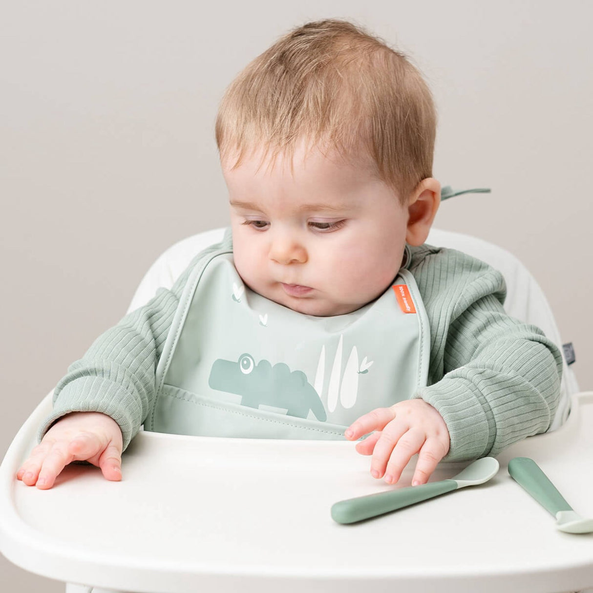 DonebyDeer Mini Haklapp m/Ficka 2 st Croco Grön