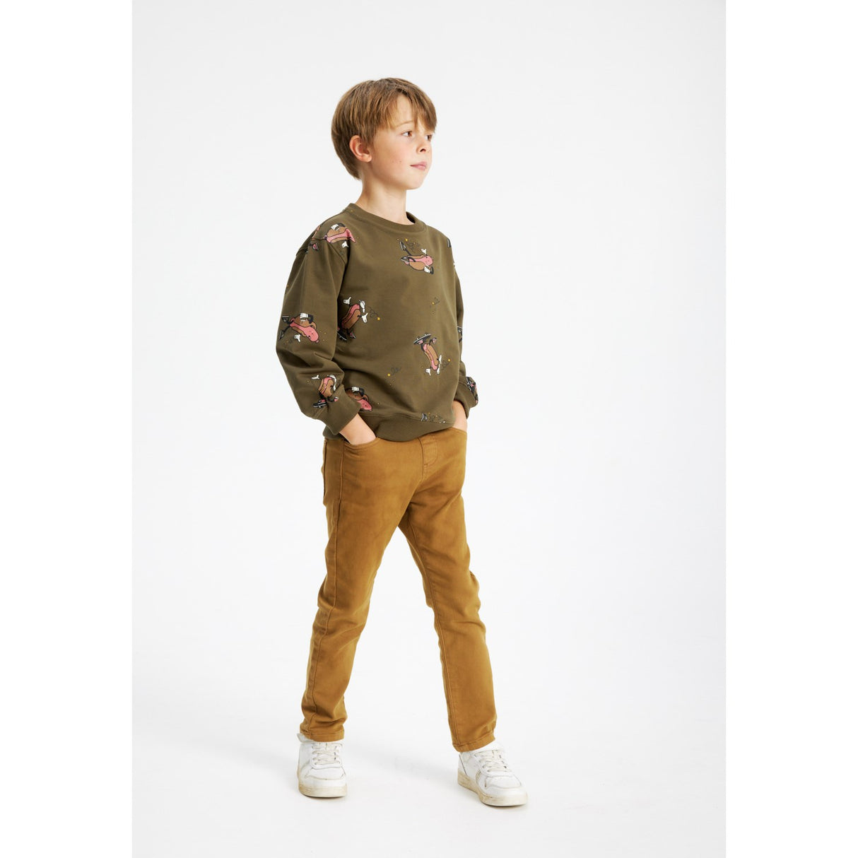 The New Ivy Green Hot Doch AOP Lexington OS Sweatshirt