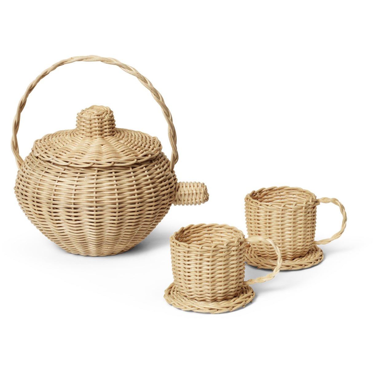 Ferm Living Natural Rattan Teservis