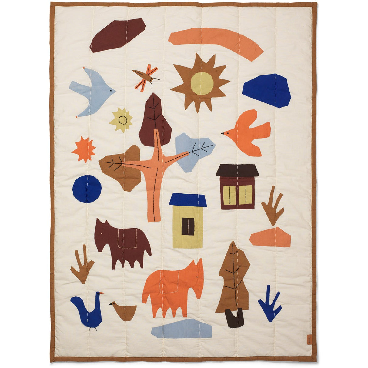 Ferm Living Multi Village Quilted Filt