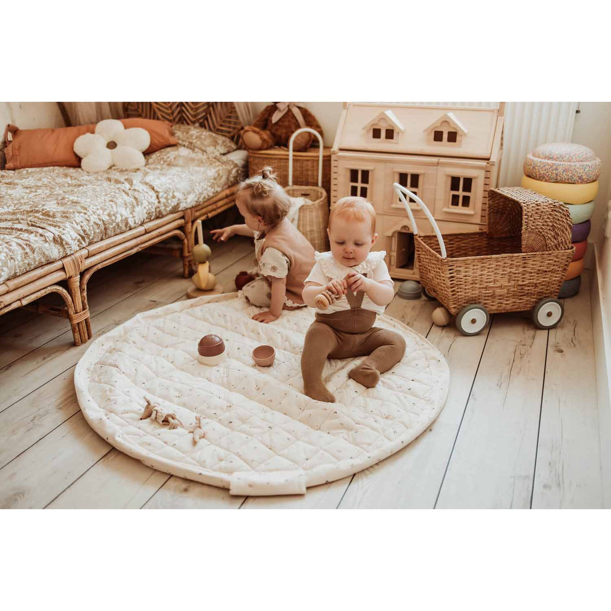 Play&Go Soft Organic Moon 2-in-1 Lek Matta
