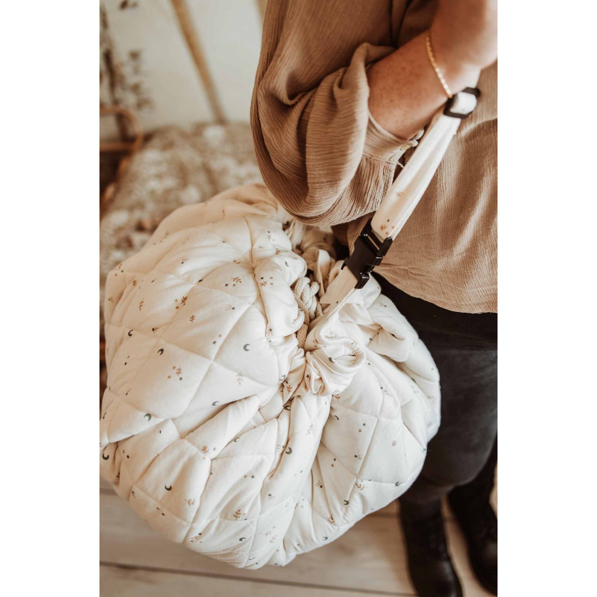 Play&Go Soft Organic Moon 2-in-1 Lek Matta