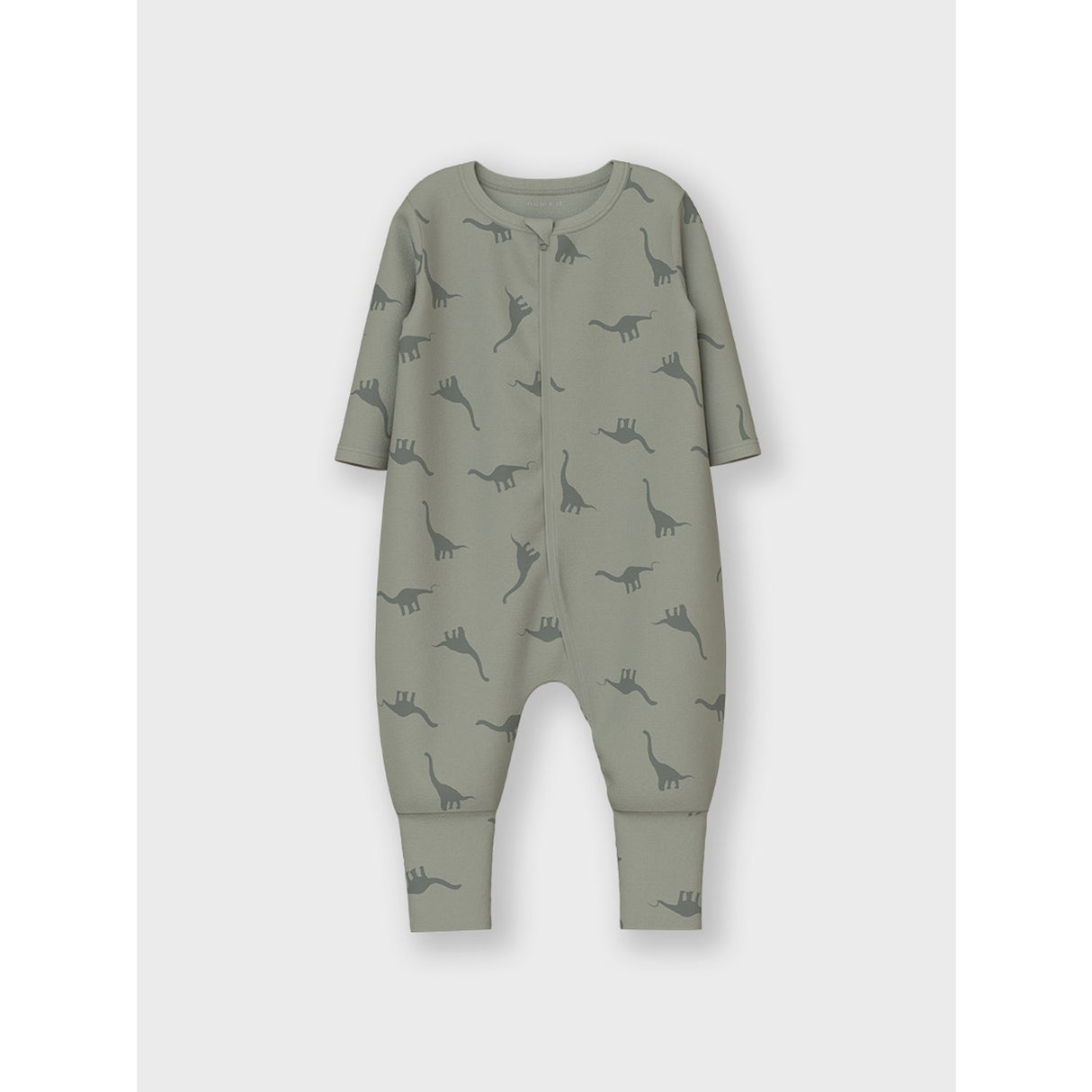 Name It Agave Green Nattställ 2-pack Zip Green Dino Noos