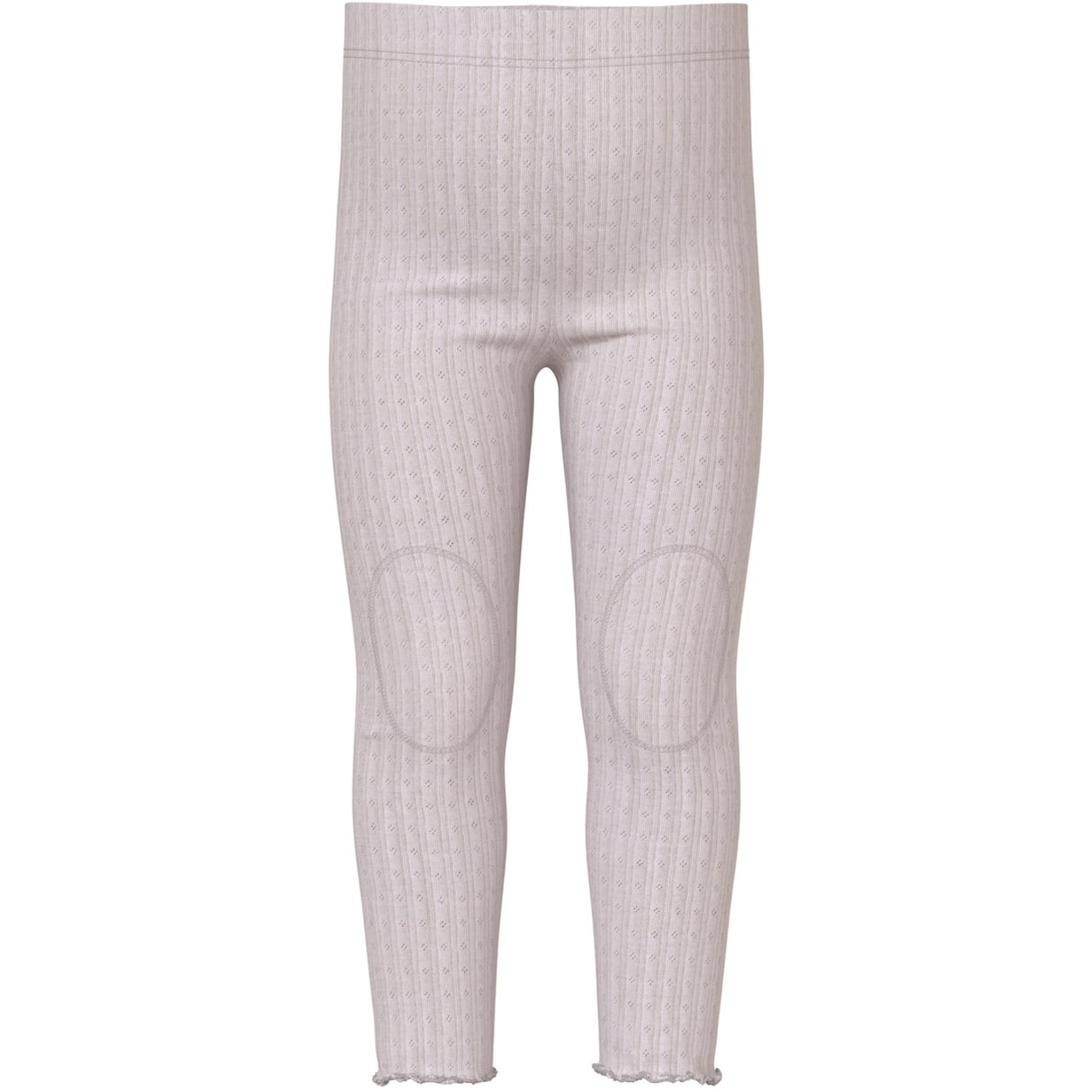 Name It Lilac Ash Wossa Ribbade ull/silke leggings