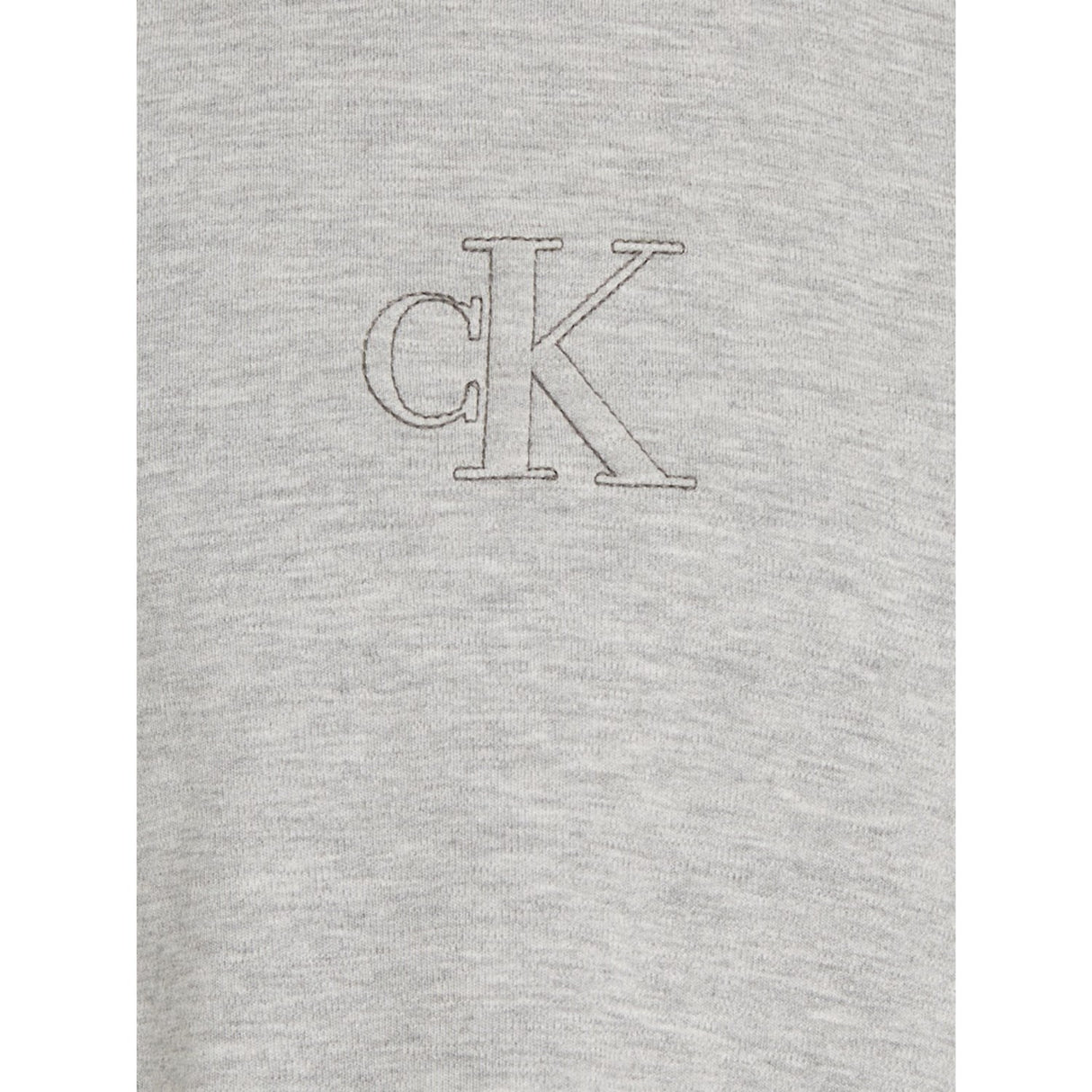 Calvin Klein Light Grey Heather Stitch Monochram T-Shirt