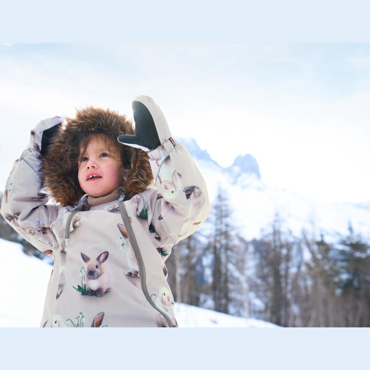 Molo Winter Rabbits Pyxis Fur Flygdräkt