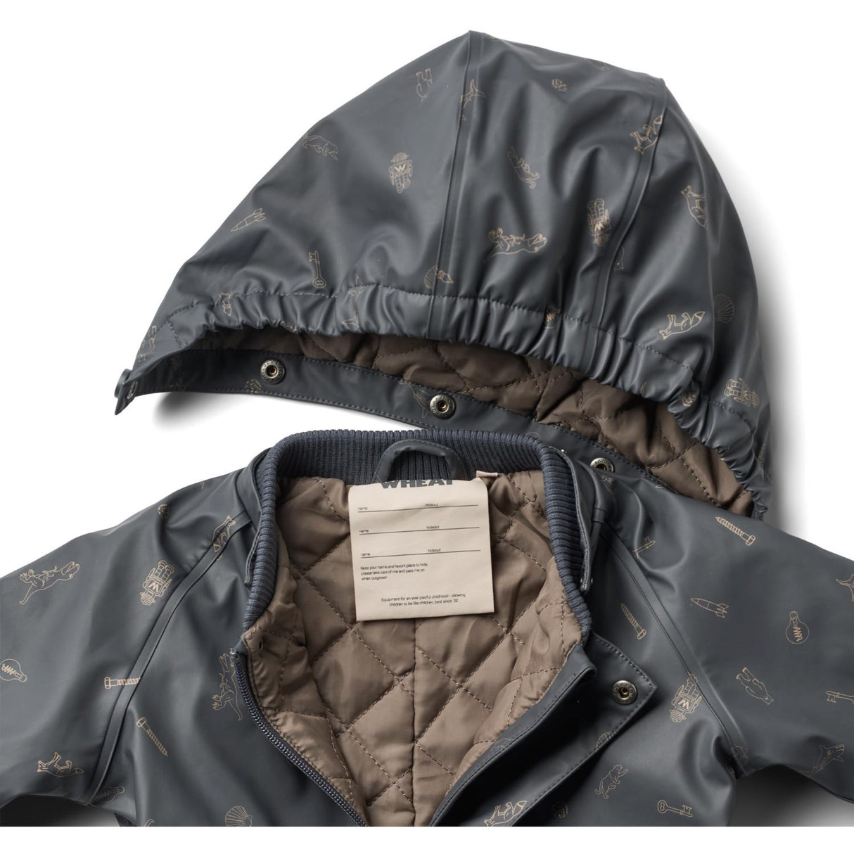 Wheat Ink Pocket Treasures Thermo Regndräkt Aiko