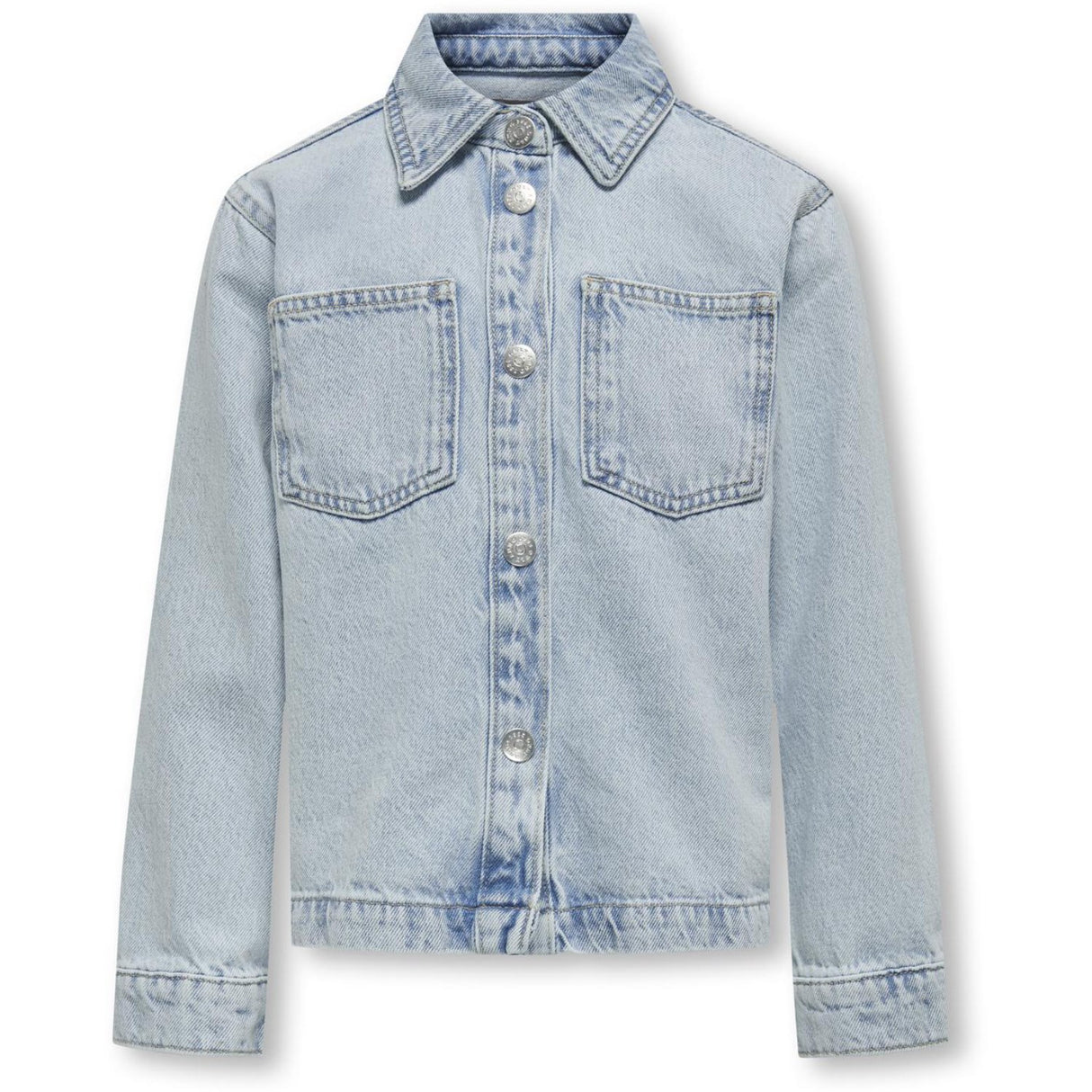 kids ONLY Light Blue Denim Carly Översize Star Denim Övershirt