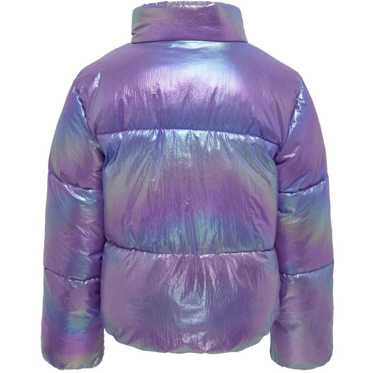 kids ONLY Purple Opulence Celine Metallic Short Puffer Jacka
