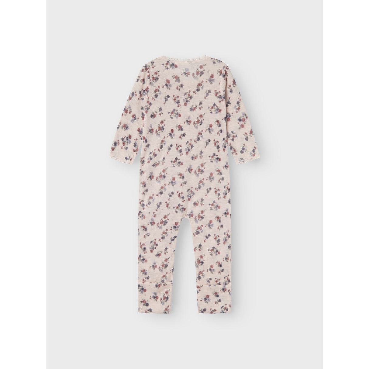 Name It Lilac Ash Aop Wang Ull Needle Nattdräkt Noos