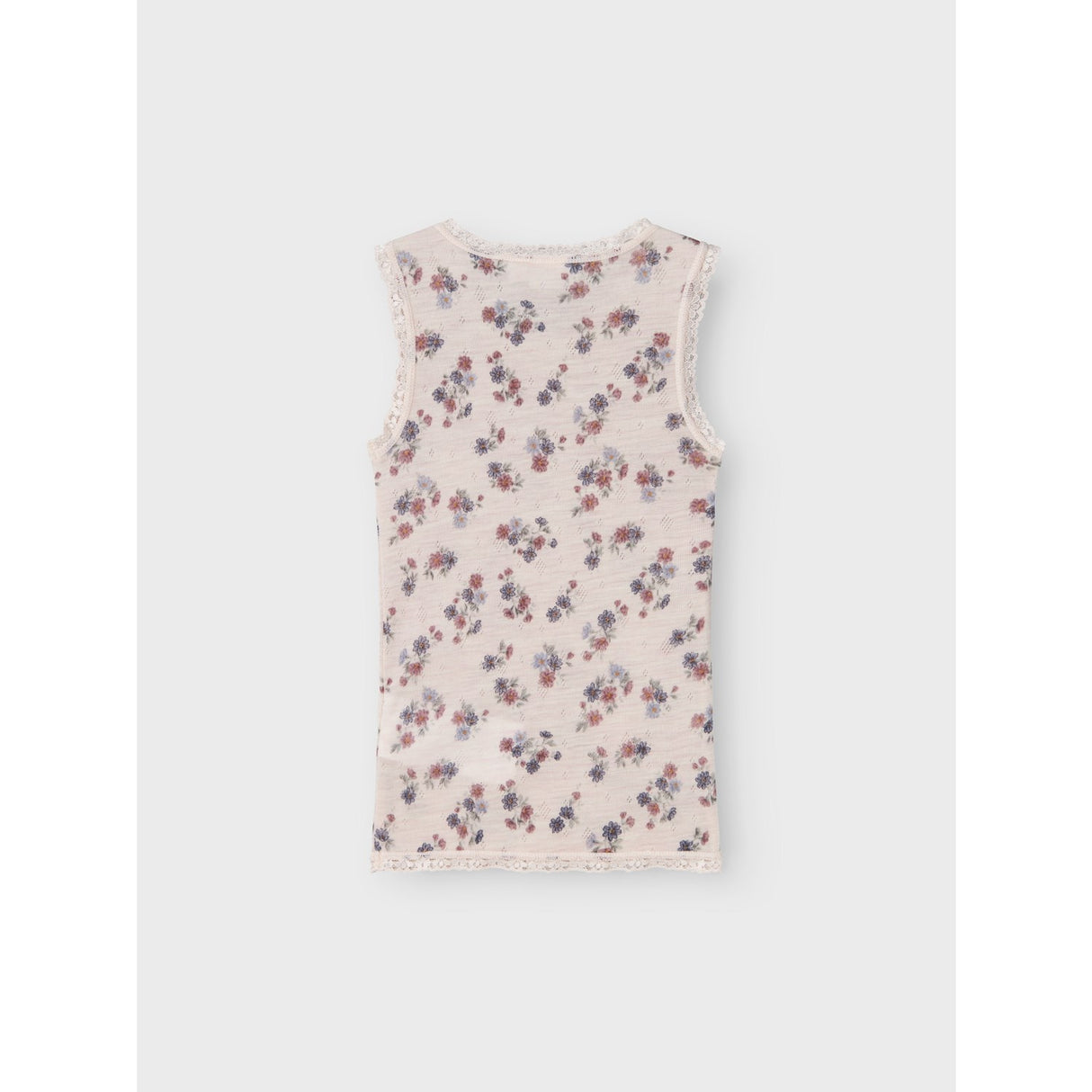 Name It Lilac Ash Aop Wang Ull Needle Tank Topp Noos