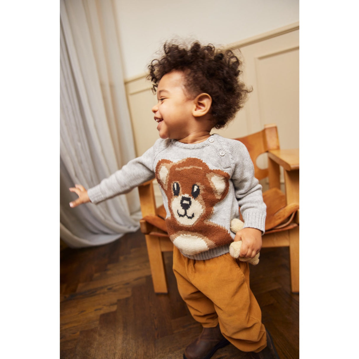 Molo Teddy Bear Knit Bless Sweatshirt