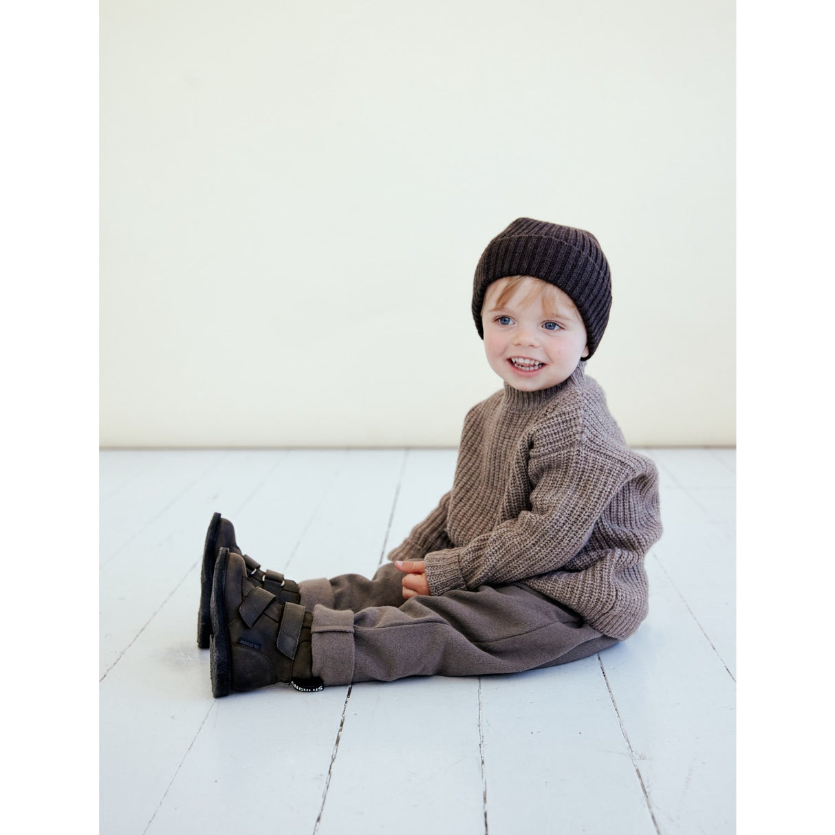 Angulus Dark olive Börjar Tex-Stövlar Med Lochobånd Og Kardborrebandlukning